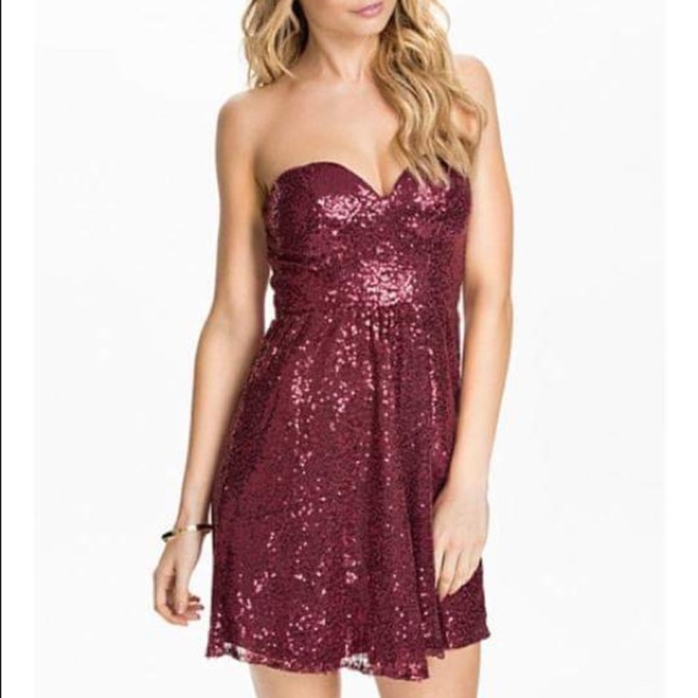 Red, party dress